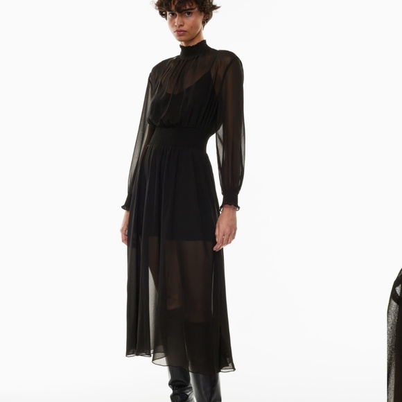 Aritzia - Wilfred Turner Chiffon Maxi Dress - NWOT - Size Small - Picture 1 of 9